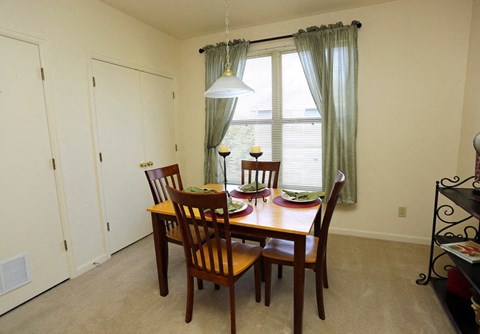 Large dining rooms at Villages at Curtis Park in Denver, Colorado